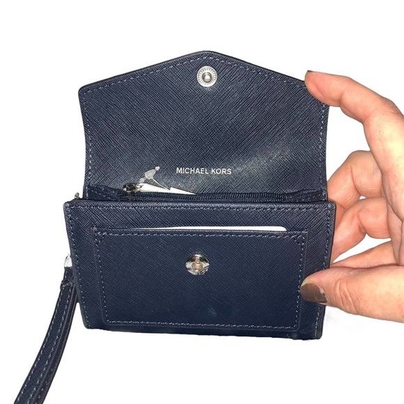 Michael Kors - Honey Card Holder Wallet, navy, NWT - Picture 2 of 6